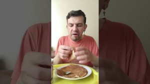 Обжор, домашние блины со сгущённым молоком