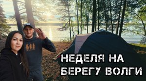 НЕДЕЛЯ НА БЕРЕГУ ВОЛГИ🏕️УСТАНОВКА С УЧЕТОМ ПРИБЛИЖАЮЩИХСЯ ДОЖДЕЙ🌧️ДЕНИС РЫБАК?🤔ЧТО ЗА РЫБА?🎣
