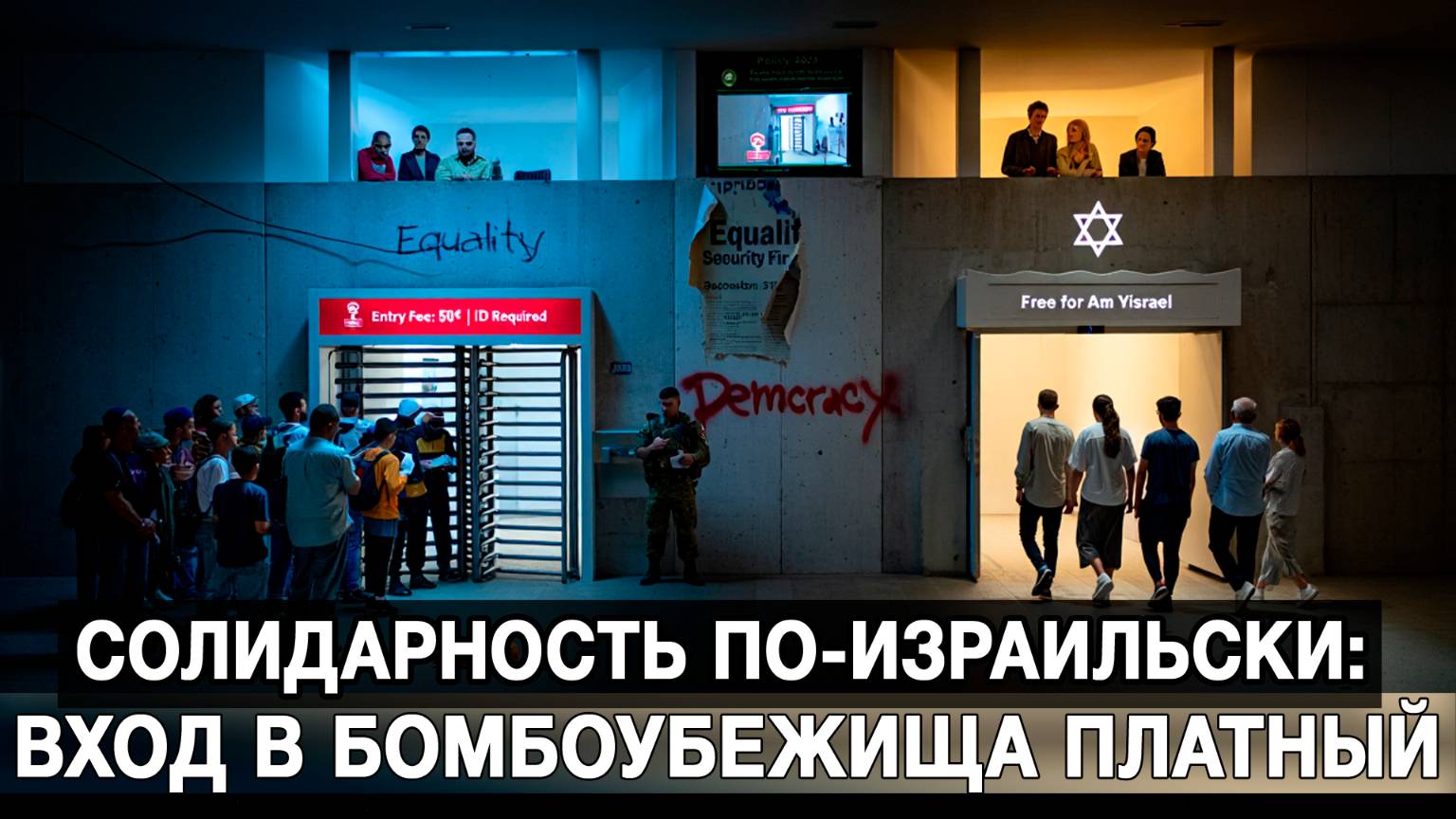 Солидарность по-израильски: вход в бомбоубежища платный