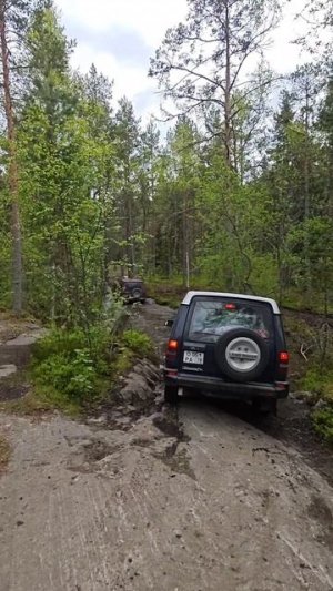 Land Rover Discovery 1 на бездорожье, отрывок 2
