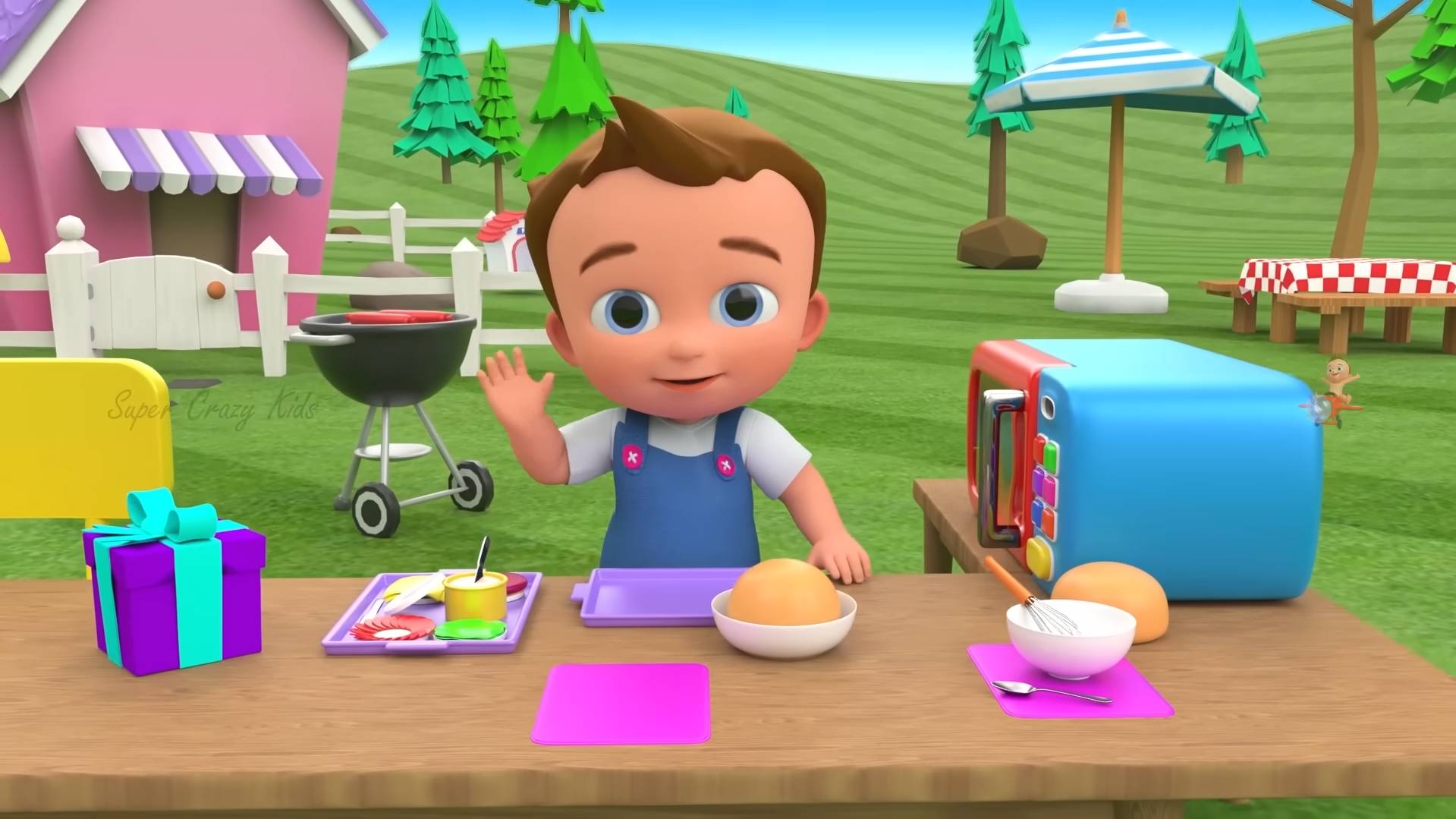 Making Burger DIY - Preschool Kids Toddlers Activities 3D Baby Kids Children Learning Educational