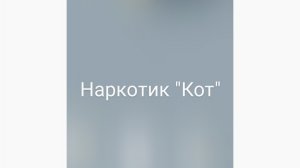 Наркотик "Кот"