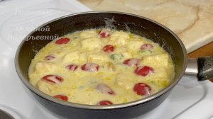 Рыба на молоке с брокколи под сыром. Треска в сливочно-сырном соусе. Готовим с Оксаной Валерьевной.