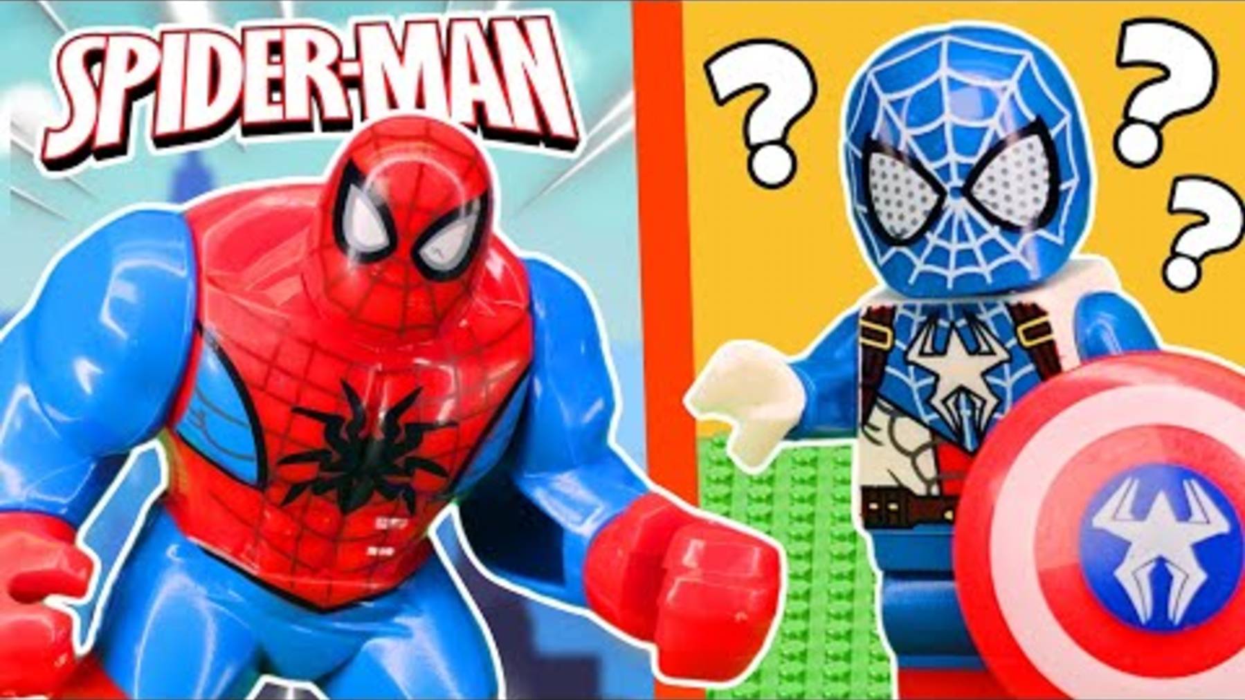 Распаковка минифигурок LEGO ЧЕЛОВЕК-ПАУК...