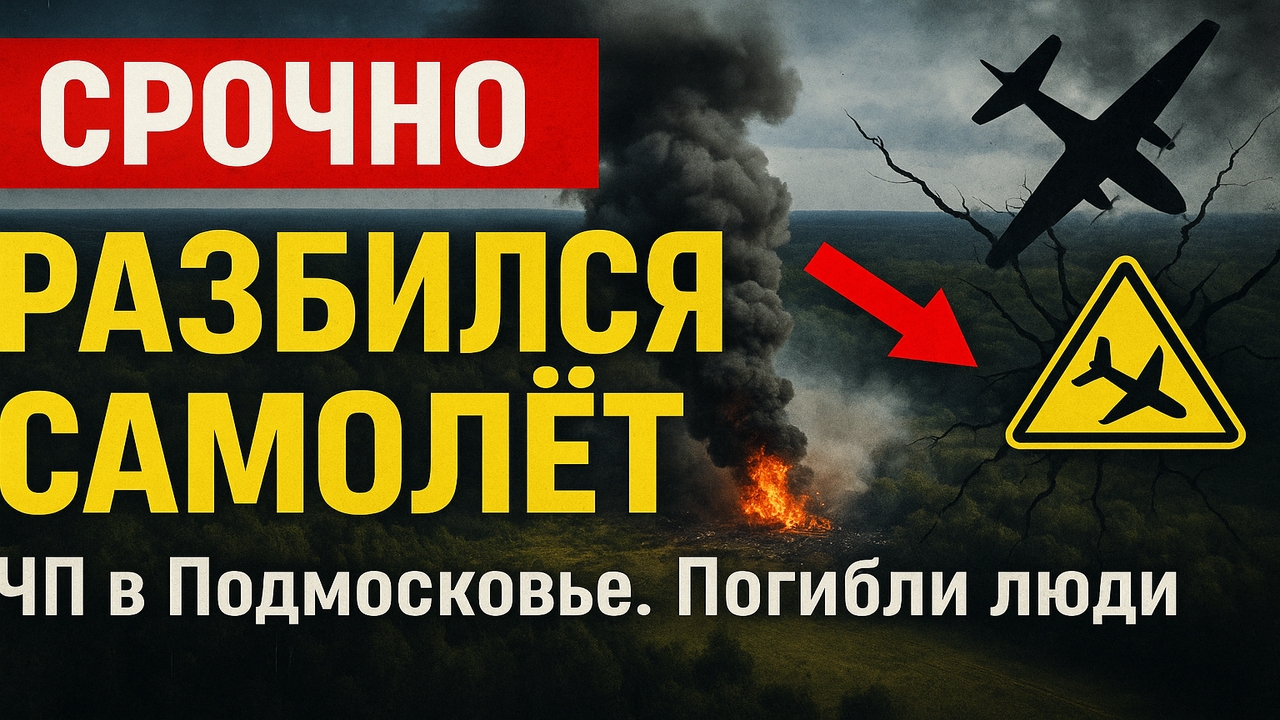 Срочно! В Подмосковье разбился самолёт Як-18Т — ЧП под Коломной