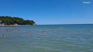 Геленджик Архипо-Осиповка Чёрное море сегодня 28 июня 2025. Обстановка на Центральном пляже, погода