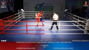 309 52 кг КАЛИНИН Кирилл Москва МСК - БУХОВ Богдан Московская ЦФО