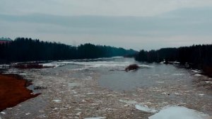 Ледоход на реке Язьва, Пермский край - 21.04.24
