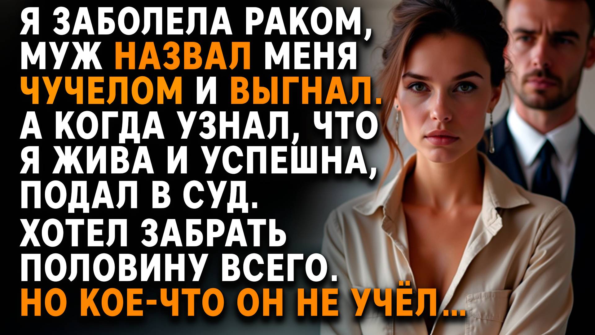 МУЖ ВЫГНАЛ меня после рака. Но я ВОССТАЛА,  а теперь ОН требует половину бизнеса |Истории из жизни