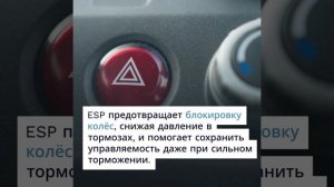 Реакция ESP при экстренном торможении на гравии