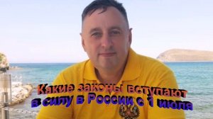 Какие законы вступают в силу в России с 1 июля