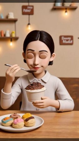 Вкусные пироженьки | Создано с помощью редактора ИИ| Ролики и видео для детей | Подпишись