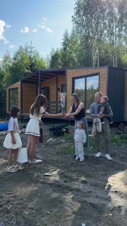 Модульный дом с террасой под ключ. СК Стройкаркас
