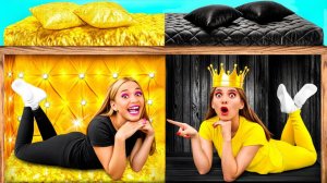 Секретный Домик Под Кроватью | Богатая vs Бедная Смешные Моменты от BaRaDa Challenge