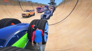 СПУСК БЕЗ ТОРМОЗОВ ПО МЕГА ТРАМПЛИНУ В ГТА 5 - ЭКСПЕРИМЕНТ В GTA 5