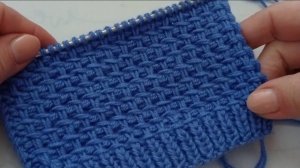 Красивый плотный узор спицами.
