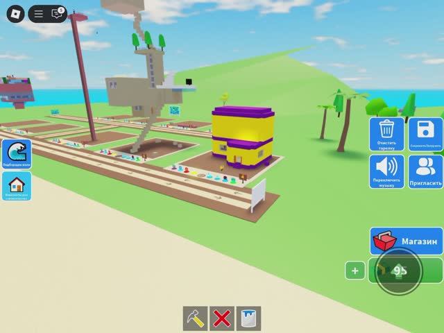 Играю в Roblox в игру "Построй чтобы выжить от цунами"