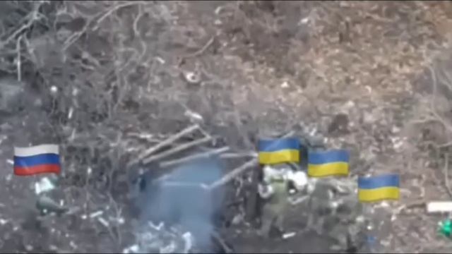 Пришел, увидел, победил !!!
 Наш боец в одно лицо, уничтожил трёх хохлов🐷🐷🐷