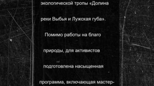 Молодежный эко-лагерь начнет работу в заказнике «Кургальский» в июле