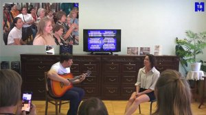 Песня про коня на открытии выставки