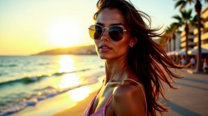 🌊 Успокаивающая прогулка по Салоу - Виды побережья и звуки города - летняя сказка Испании