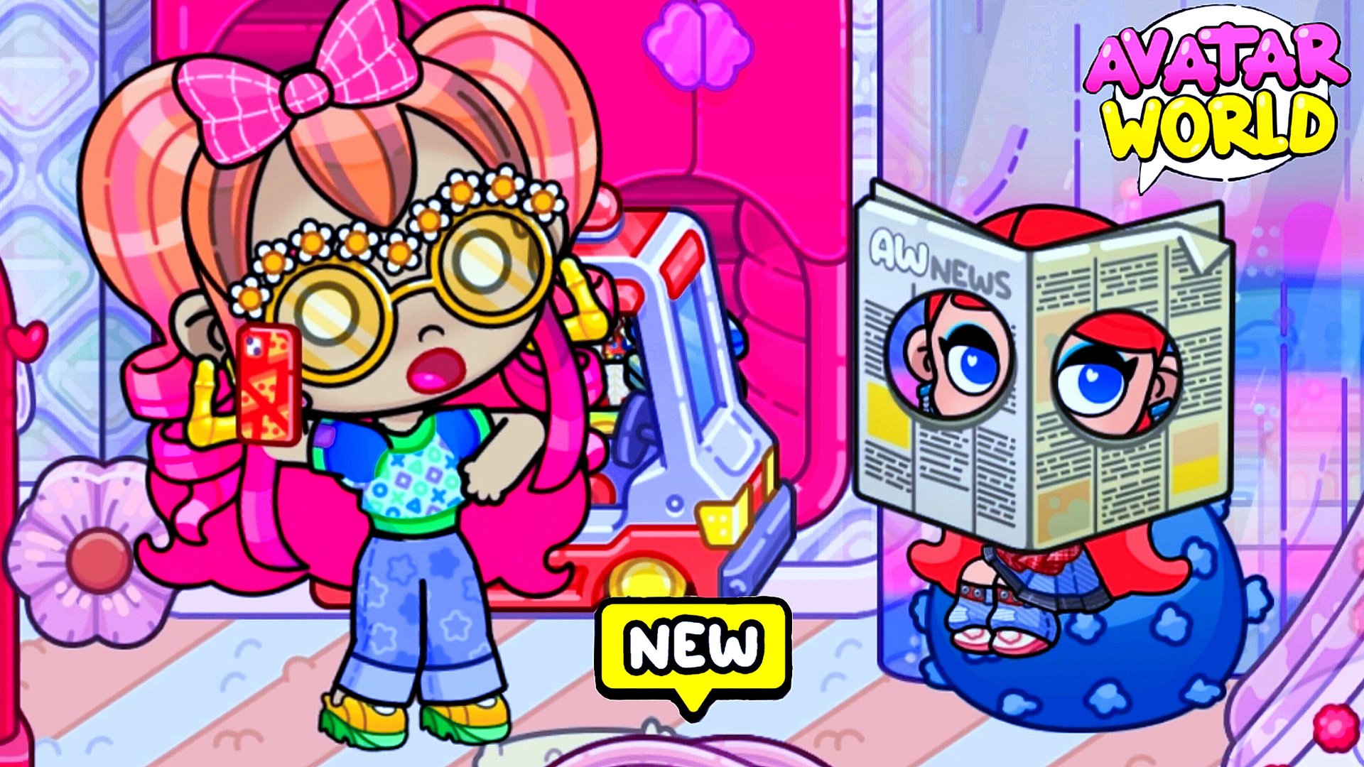 АНЯ СТАЛА ЯСНОВИДЯЩЕЙ 😱 ОПАСНОСТЬ В ГОРОДЕ / ❤️AVATAR WORLD ХОРРОР❤️ смотреть онлайн