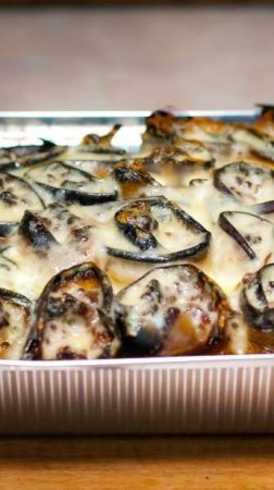 Рулетики из баклажанов и мяса