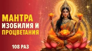 Мантра Лакшми для богатства и процветания | 108 раз | Om Shreem Maha Lakshmiyei Namaha