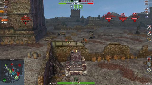 Катаем на КВ-2. Tanks Blitz