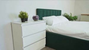 Кровать ＂Лана＂ в зеленом цвете - Компания «ДСВ Мебель»