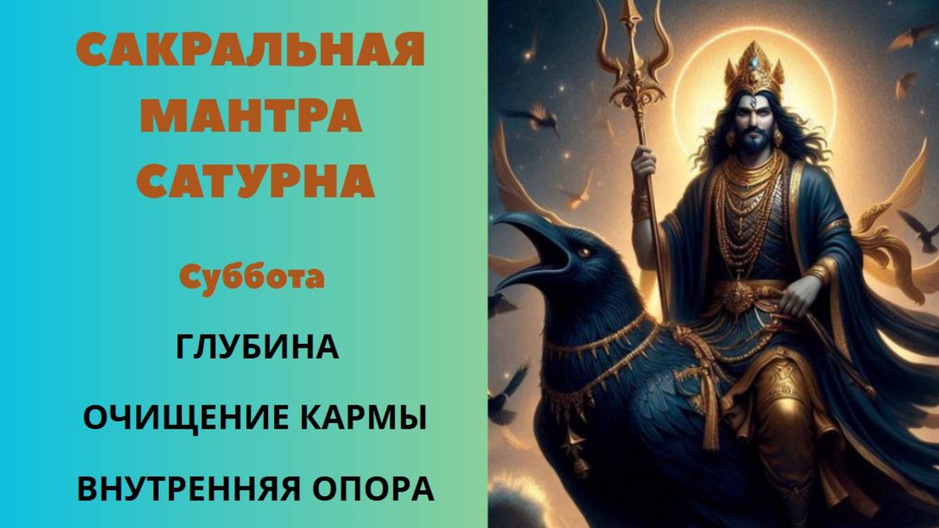 Сакральная Мантра Сатурну. Суббота.