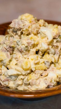 Мясной салат а-ля оливье по-одесски