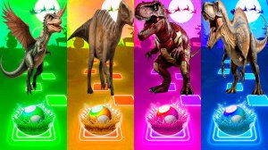 Динозавры - Мультики про Динозавров | МУЛЬТФИЛЬМЫ ДИНОЗАВРЫ в Tiles Hop 101 серия