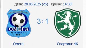 Обзор матча    Омега- Спортинг 46