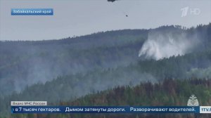 Лесной пожар у жилых домов: жительница села Зыково в Забайкалье показала кадры