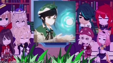 Реакция персонажей геншина на Венти 1/?