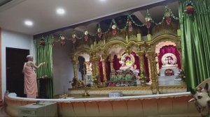 29.12.2023 - HH BVV Narasimha Maharaj is performing Mangala arati - Krishna-Balaram Temple, Melaka,