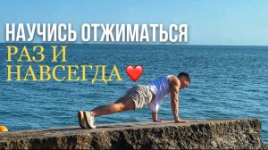 КАК НАУЧИТЬСЯ ОТЖИМАТЬСЯ БЫСТРО? НАУЧИТСЯ ЛЮБОЙ