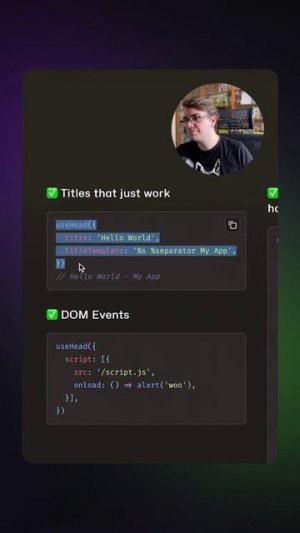 Новости разработки | Unhead v2 | #javascript #typescript #vue #react #svelte #angular #solid #nuxt