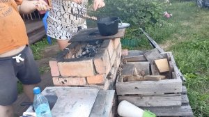 Жарим шашлычок на даче/28.06.25г
