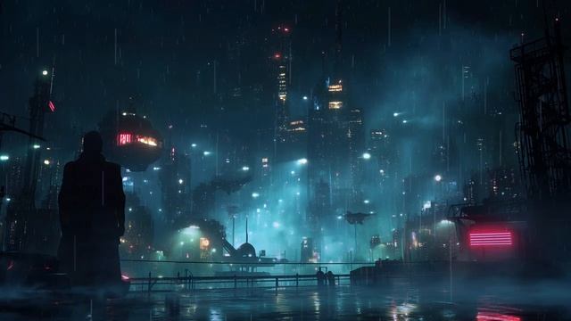 0086 - Dystopian Cyberpunk City  Blade Runner Melancholic Ambience  Deep Focus & Relaxation
