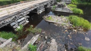 Сплав - река Андома (    мост 3 км , обнос состоялся , крапива ласкала уши  ))