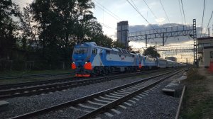 медленная Аврора | ЭП2К-507+506 с поездом №743 "Аврора" Санкт-Петербург–Москва