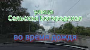 Улица во время дождя, лето 2025