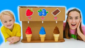 Влад и Ники. Крис и мама. История для детей про аппарат со сладостями! Видео для детей.