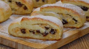 Песочные рулеты с яблоками и изюмом. Выпечка это просто. Готовим с Оксаной Валерьевной.
