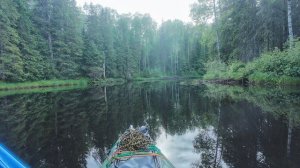 Сплав - река Андома ( музыка отвлекает от усталости  )