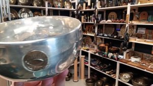Кованая поющая чаша SUN/MOON SILVER ( 14 см, нота: Ми, 329 Гц ) / Singing Bowl / shamanic.moscow