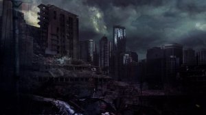 После - Постапокалиптическая атмосфера города с мрачной фоновой музыкой, темная фантазийная музыка