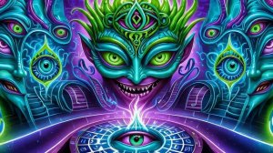 🧠 AI Manifest Twisted Brain Hallucinations   Psychedelic Trance Seance [4K UHD 60 FPS] [DJ Visuals]